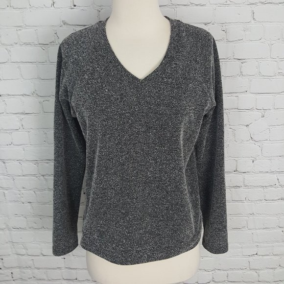 Zara Tops - Zara Trafaluc V-Neck Sweatshirt Gray sz M